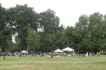 Zimfest 2011 stage area in McNary Field